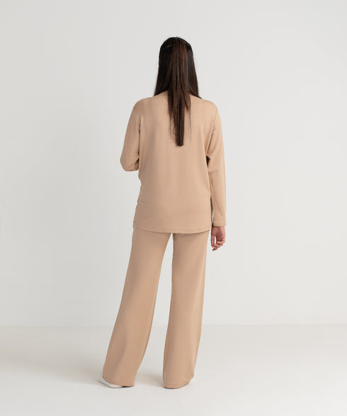Women's Henley Maternity/Nursing Top